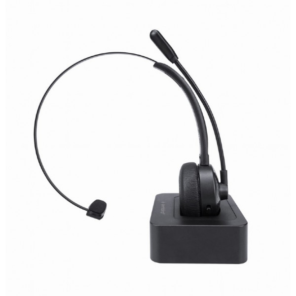 Bluetooth гарнитура для call-центра Gembird BTHS-M-01, моно, Bluetooth v5.0, LED, до 12 часов работы, черный